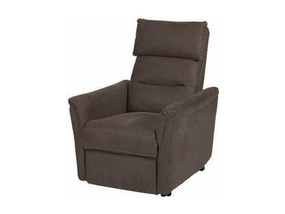 Meublita - Meublita Electric Reclining Armchair, Dark Grey Fabric