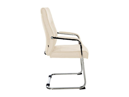 Rocking chairs - Fabric / Chrome-plated metal - Cream - Meublita