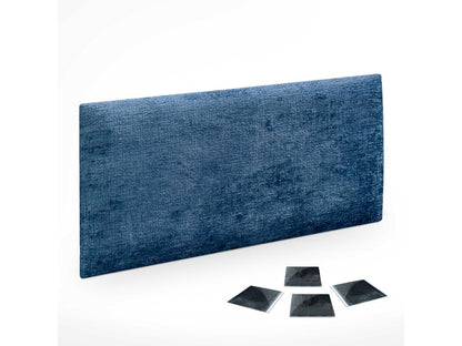 Meublita Pack of 1 Self-adhesive acoustic wall panels made of eco-friendly wool with shock-absorbing protection, Blue, 50x30cm x1