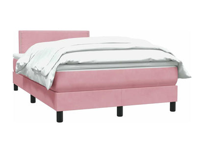 Meublita bed base with pink velvet mattress 120x220 cm