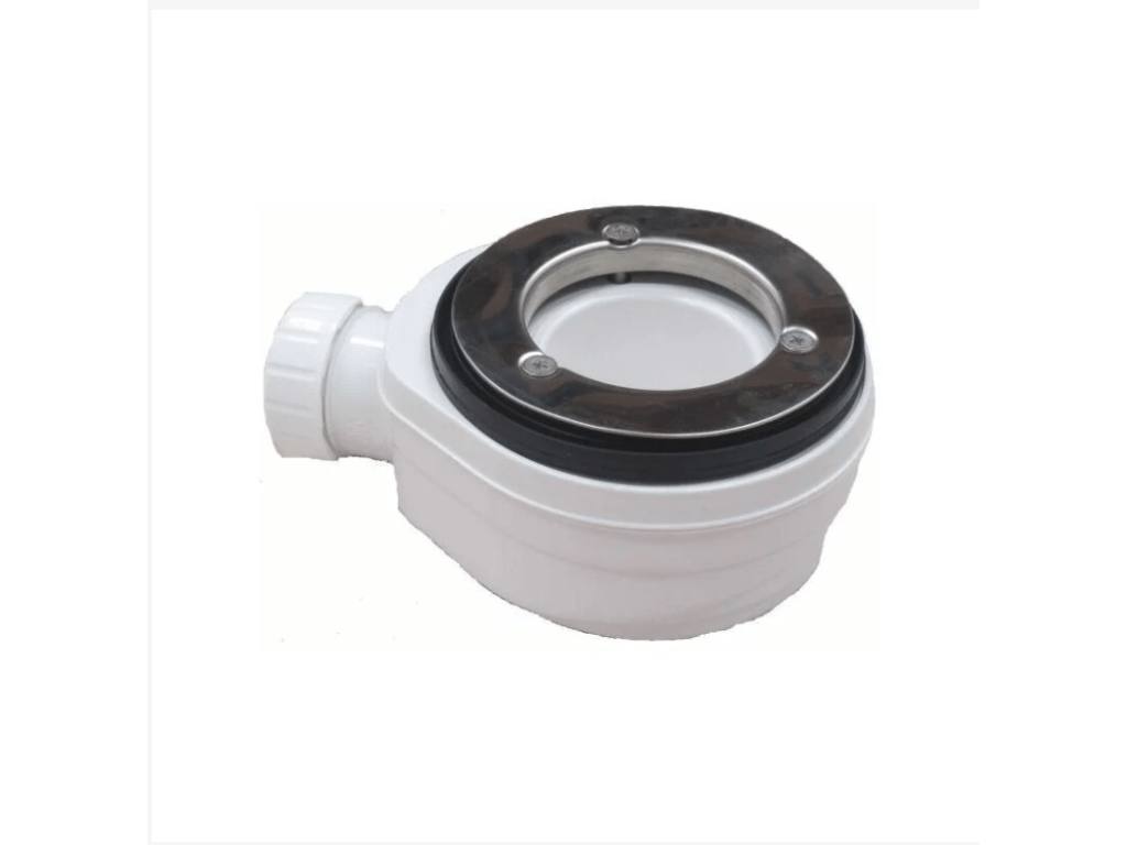 75x85 cm Shower Tray, Vertchez Line, Extra Thin, Dark Grey RAL 7005, in Synthetic Resin and Marble Powder with Free Drain