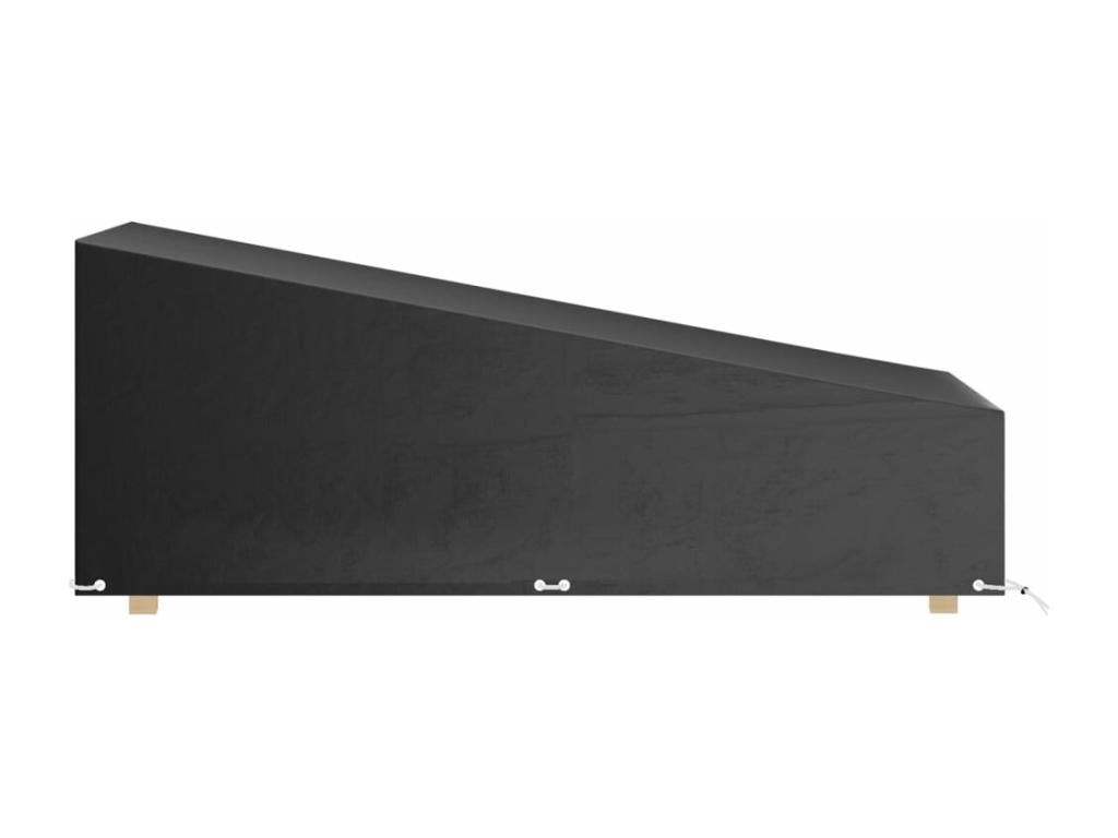 2-piece chaise lounge covers with 12 eyelets, 200x65x35/60 cm, PE