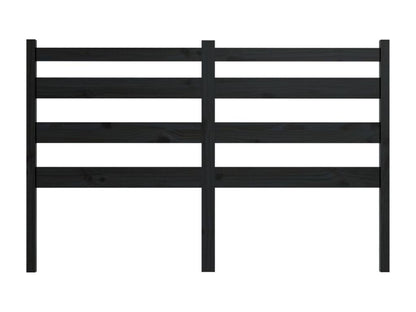 Black headboard 156x4x100 cm Solid pine wood