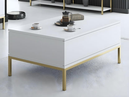 Meublita coffee table in chipboard and metal
