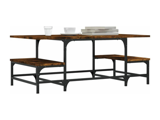 Smoked oak coffee table 100x50.5x40 cm engineered wood