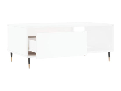 Coffee table, white, 90x50x36.5 cm, engineered wood