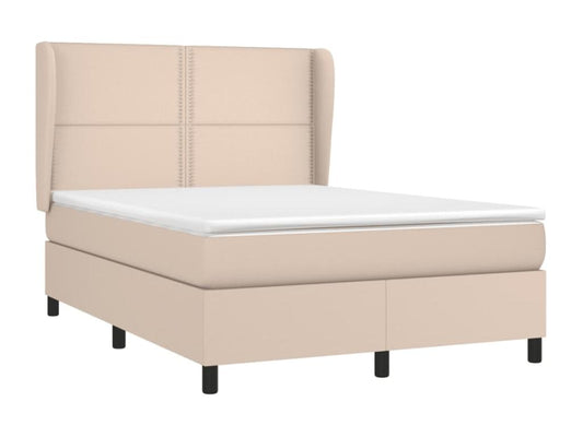Upholstered bed base with Cappuccino mattress 140x200