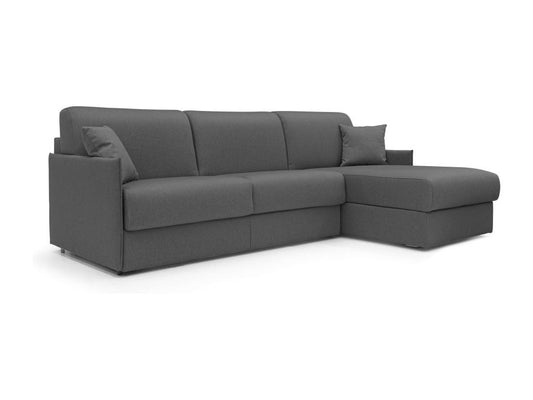 Meublita Convertible Corner Sofa in Waterproof Fabric T02 232 cm Left-Hand Facing - 120x197 Anthracite