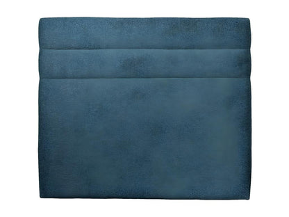 Blue Bouclette Lines Headboard, 140 cm wide - 10 cm thick, padded