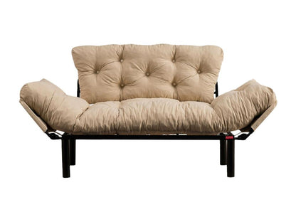 Meublita 2-seater sofa bed, convertible sofa, guest sofa, storage armchair/bed, 155x70 h85 cm, Cream