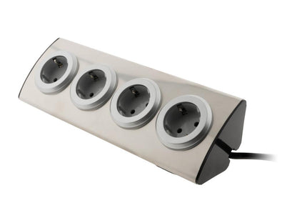 Schuko corner sofa power outlet 4x16A - Grey - Vertchez