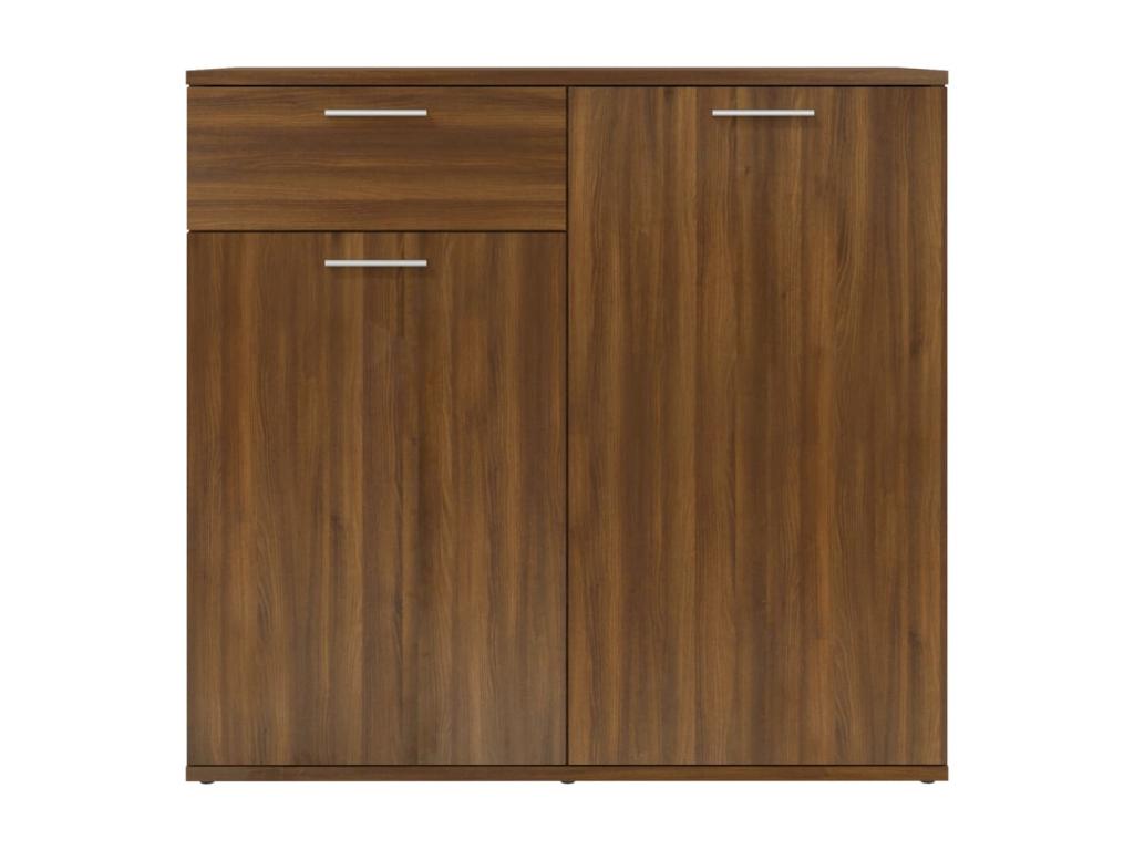 Brown oak sideboard 80x36x75 cm Engineered wood