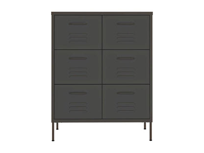 Anthracite drawer unit 80x35x101.5 cm Steel