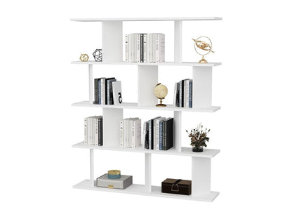 Modern Meublita 5-shelf bookcase, stylish and durable, white