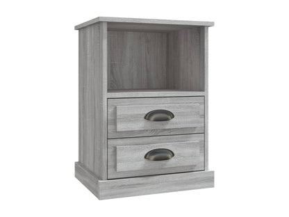 Meublita bedside tables, 2 pcs, grey, 43x36x60
