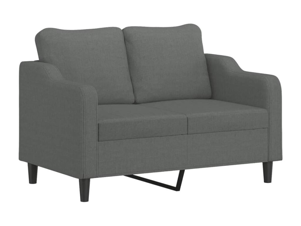 2-seater sofa, dark grey, 120 cm, fabric