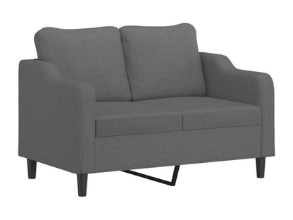 2-seater sofa, dark grey, 120 cm, fabric