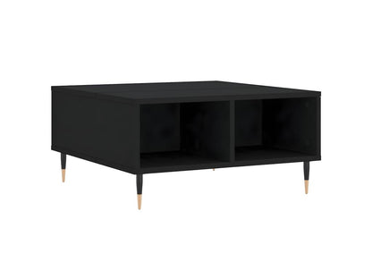 Black coffee table 60x60x30 cm engineered wood