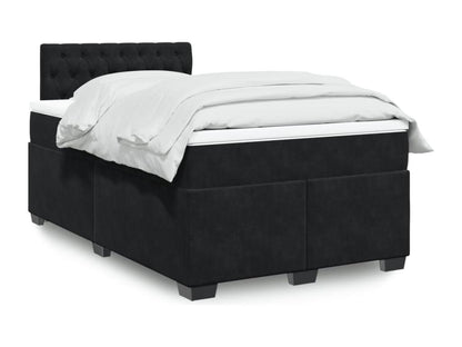 Meublita bed base with black velvet mattress 120x190 cm