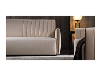 Meublita 2-seater velvet sofa - Beige