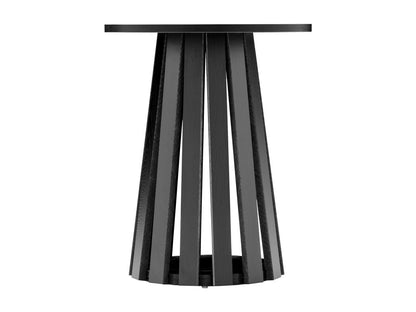 Meublita round side table in black Scandinavian style