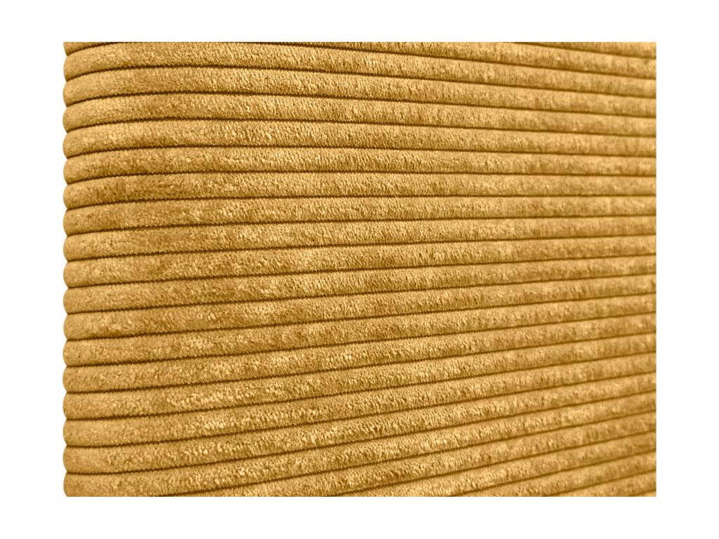 Meublita Plain Corduroy Headboard 150x115 with Bed Legs 150/160 - Mustard