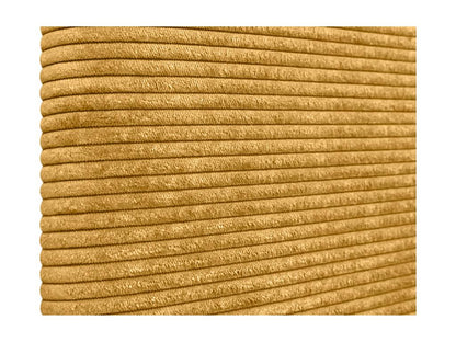 Meublita Plain Corduroy Headboard 150x115 with Bed Legs 150/160 - Mustard