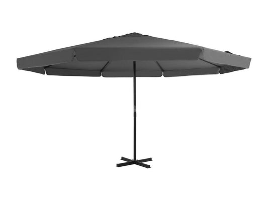 Parasol with 500cm aluminum pole, Anthracite