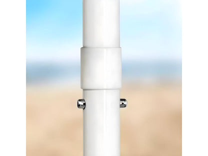 200cm Round Round Windproof Beach Parasol with Sturdy UV Protection EMERA