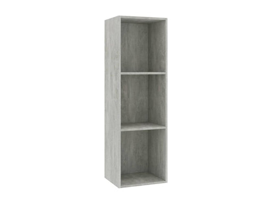 Concrete Grey Bookshelf/TV Unit 36x30x114cm Engineered Wood