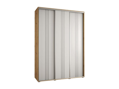 Meublita 6 Sliding Door Wardrobe 235.2/180/60 3 Doors Meublita/White/Silver