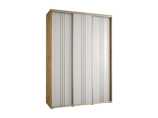 Meublita 6 Sliding Door Wardrobe 235.2/180/60 3 Doors Meublita/White/Silver