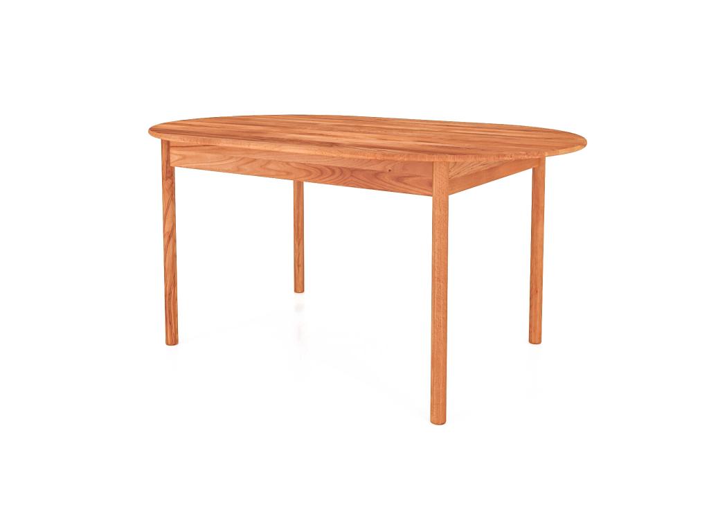 Meublita - Oval table in natural oiled beech heartwood 100x160