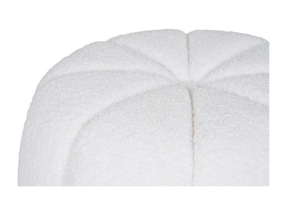 White Paisley Pouf 48x48x38 cm Meublita