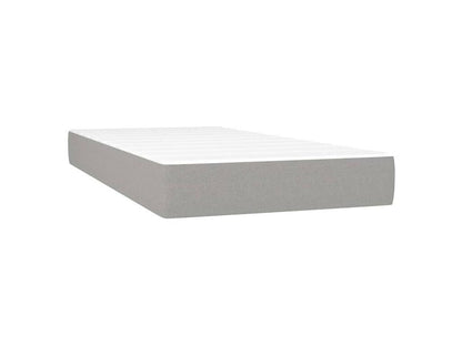 Meublita bed base with light grey mattress 100x200 fabric