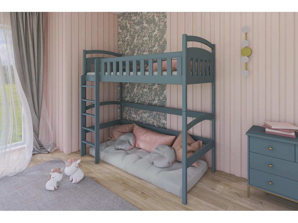 Meublita loft bed LB004 90x190 cm Gray