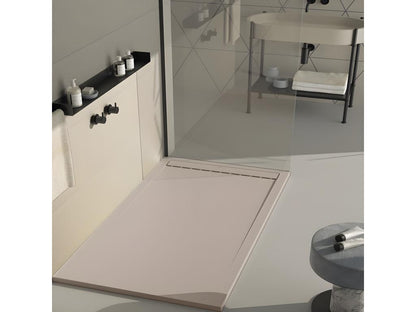 Meublita SMART Sand Smooth Finish Shower Tray with Colored Grid - 90x80 cm