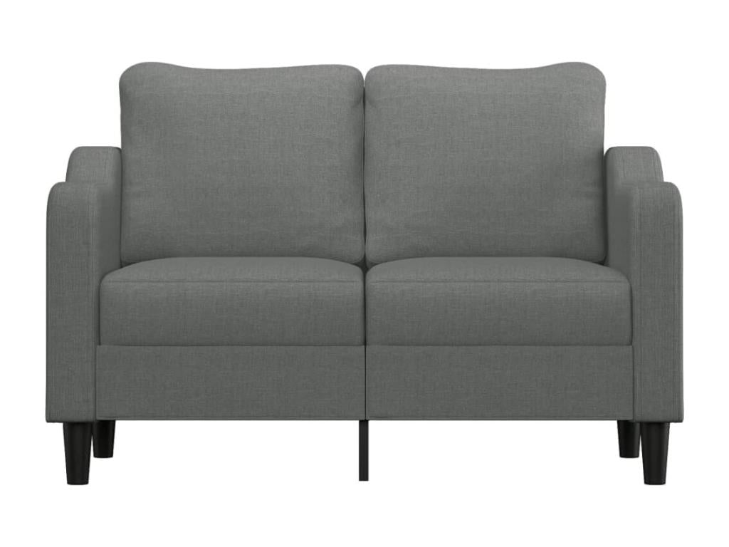 2-seater sofa, dark grey, 120 cm, fabric