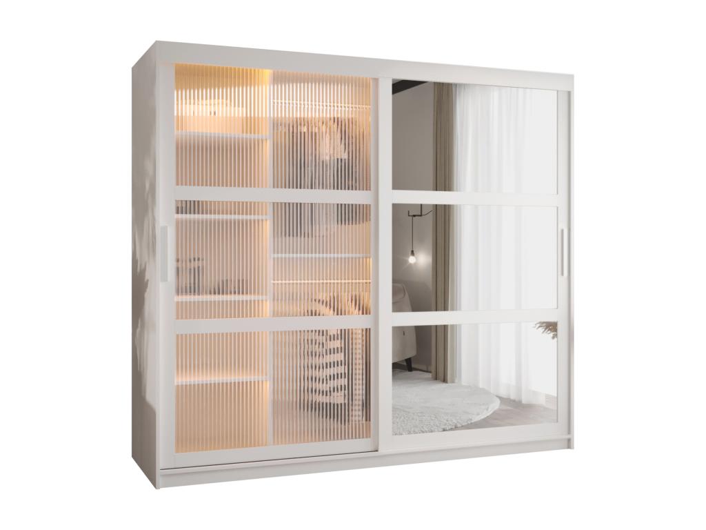 Vertchez 2-Door Sliding Wardrobe 200/200/62 White