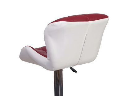 2x burgundy bar stools 44x49x85 cm 04 0000114