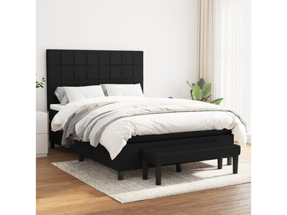 Meublita bed base with black mattress 140x190 fabric