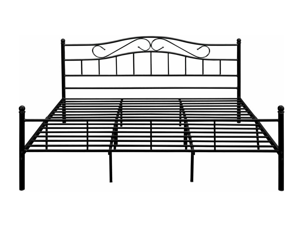 Double bed with silver frame, 208x186x84 cm, 03 0002672