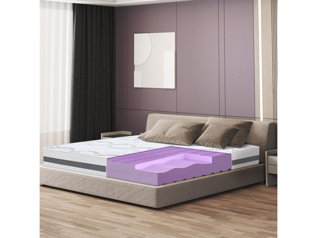 Single Mattress 105x175 with Memory Foam - Premium Quality - Height 25 cm - Made in Italy