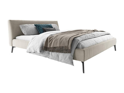 Bed - stone grey corduroy - Meublita