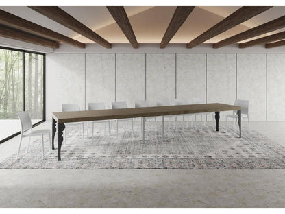 Extendable table 90x160/420 cm Paxon Premium Meublita anthracite legs