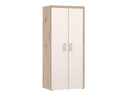 Meublita 111 Wardrobe, Saint Marin Oak - Cream, 203x90x55cm, Number of shelves: 1