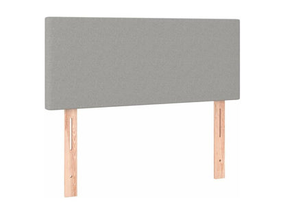 Meublita bed base with light grey mattress 100x200 fabric