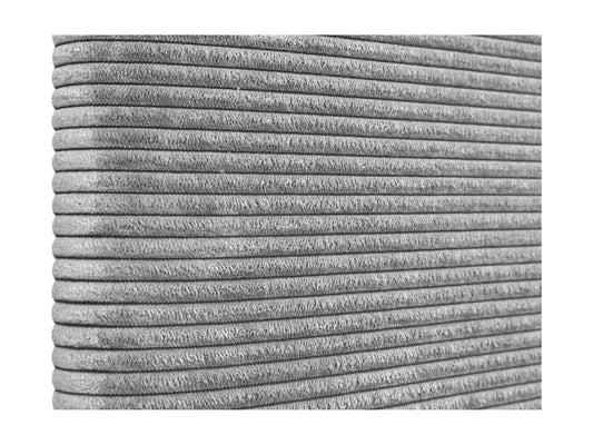 Meublita Plain Corduroy Headboard with Buttons 105x50 cm Beds 105 cm - Grey