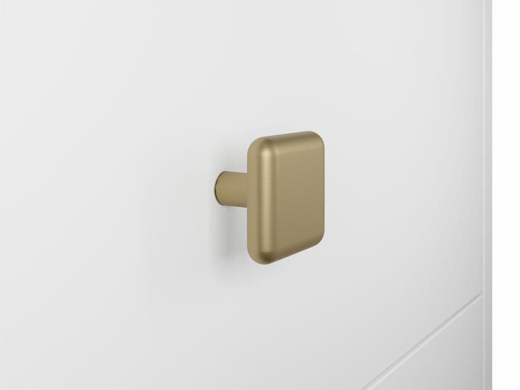 Meublita Nunove 100 White Chest of Drawers with Drawers and Doors 85x100x39cm