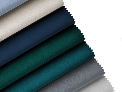 Meublita - Meublita left-facing chaise longue in blue velvet - 170x110x95cm